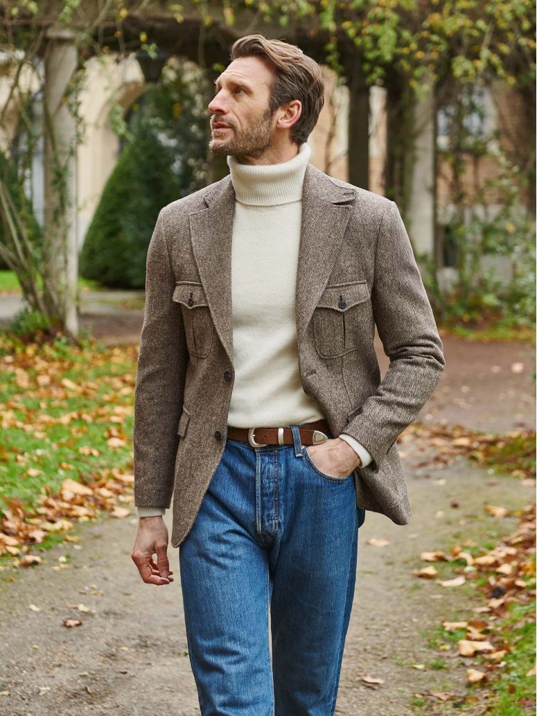 Ashbury Herringbone Tweed Jacket
