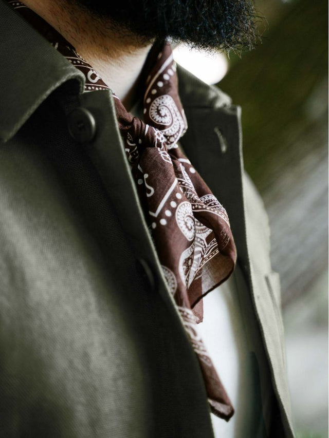 Brown Paisley Pattern Bandana Nevada