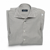 Barre Stripe Spread Collar Shirt