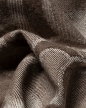 Brown Floral Jacquard Wool Scarf