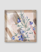 Bluebell Print Silk Pocket Square