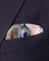 Bluebell Print Silk Pocket Square
