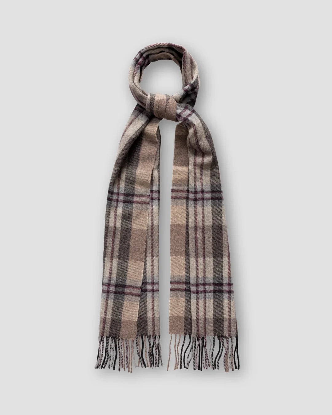 Check Wool Scarf