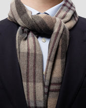 Check Wool Scarf
