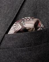 City Print Silk Pocket Square