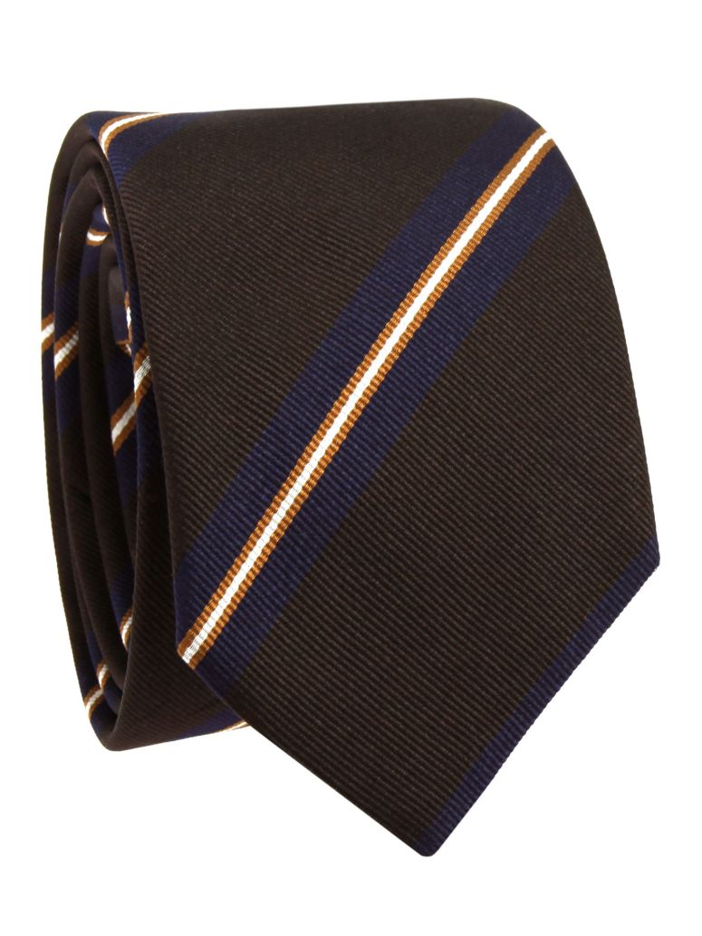 Club Tie With Blue Stripes
