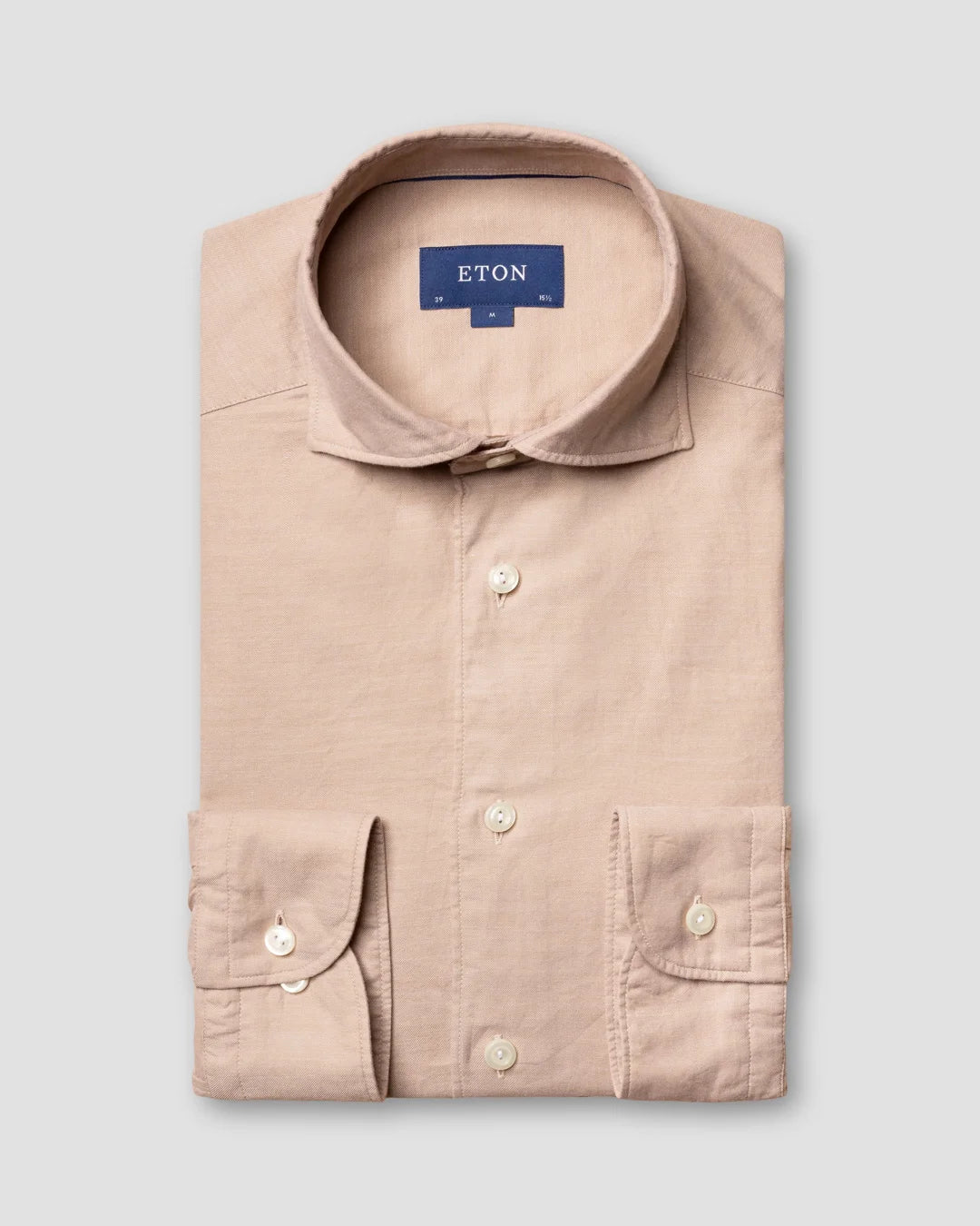 Cotton Silk Twill Shirt Eton