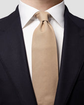 Brown Cotton Tie