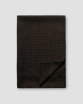 Brown Dots Wool and Silk Scarf
