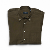 Cotton Linen Seersucker Button Down Shirt