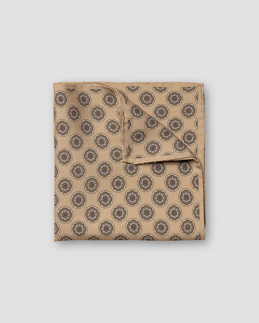 Geometric Print Fuji Silk Pocket Square