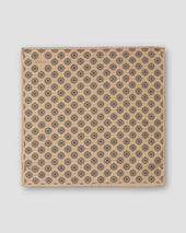 Geometric Print Fuji Silk Pocket Square