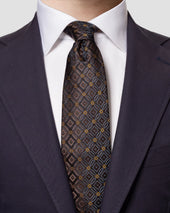 Geometric Silk Tie