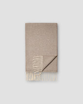 Light Herringbone Wool Scarf