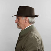 Dark Brown Landau Trilby