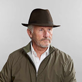Dark Brown Landau Trilby