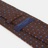 Miniature Floral Motif Silk Tie