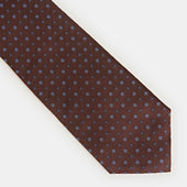 Miniature Floral Motif Silk Tie