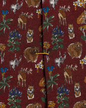 Natura Scandinavia Print Silk Tie