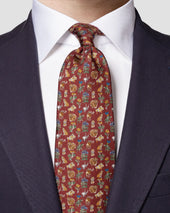Natura Scandinavia Print Silk Tie