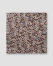 Paisley Print Silk Pocket Square