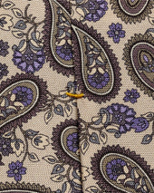 Light Paisley Panama Silk Tie