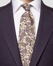 Light Paisley Panama Silk Tie