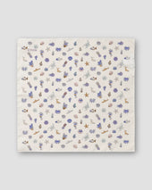 Ocean Print Silk Pocket Square