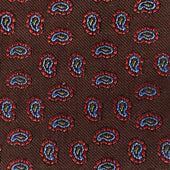 Silk Tie With Micro Paisley Motif