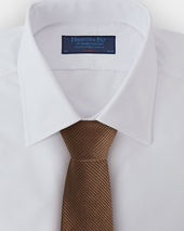 Small Houndstooth Wool Silk Blend Tie