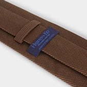 Small Houndstooth Wool Silk Blend Tie
