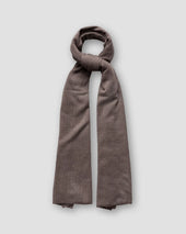 Brown Solid Wool Scarf