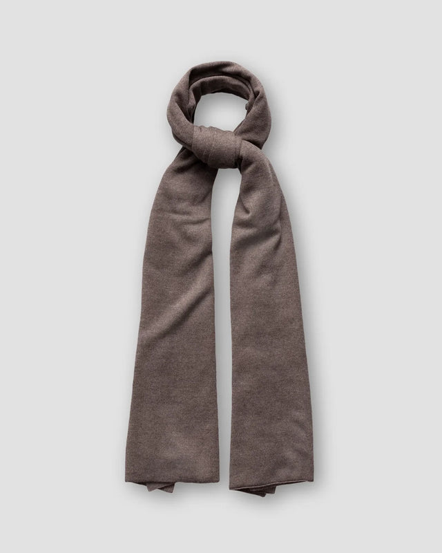 Brown Solid Wool Scarf
