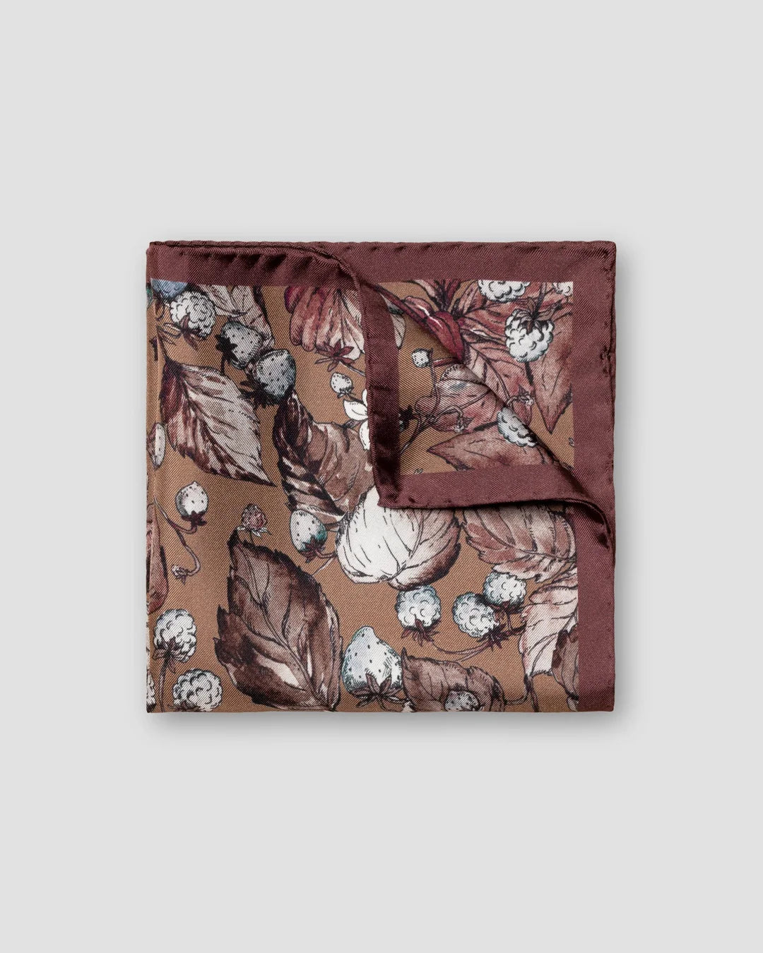 Strawberry Print Silk Pocket Square
