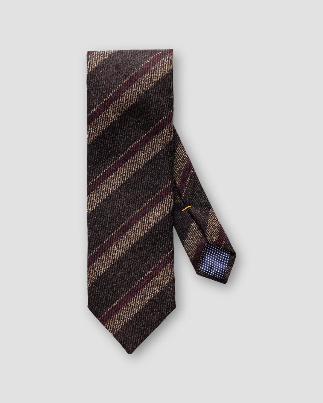 Striped Wool Blend Tie Eton