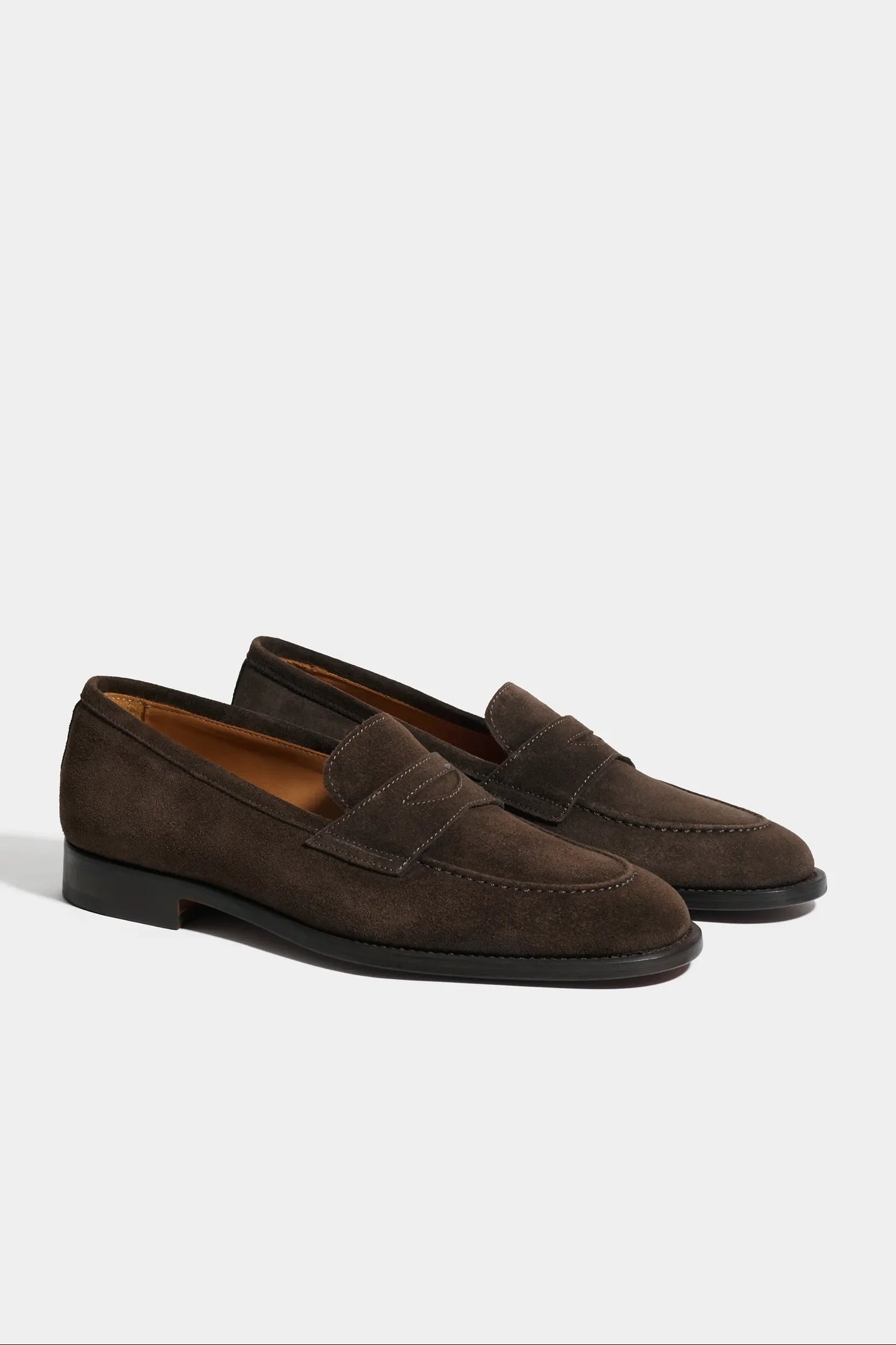 Suede Penny Loafers Made In Italy
