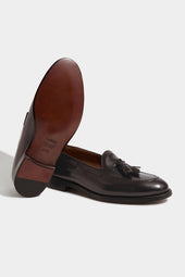 Dark Brown Tassel Loafers Made In Italy