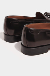 Dark Brown Tassel Loafers Made In Italy