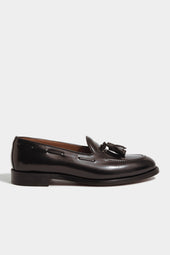 Dark Brown Tassel Loafers Made In Italy