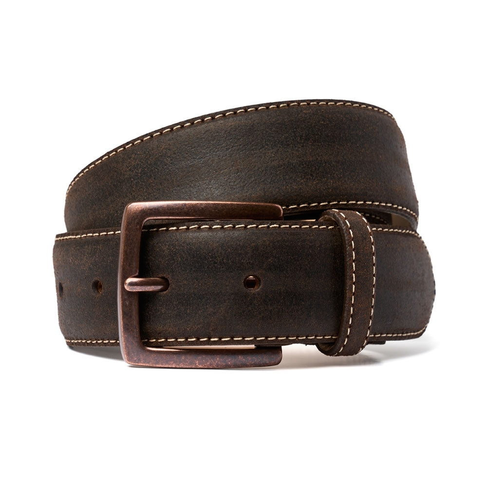Waxy Commander Belt With Antique Copper Buckle