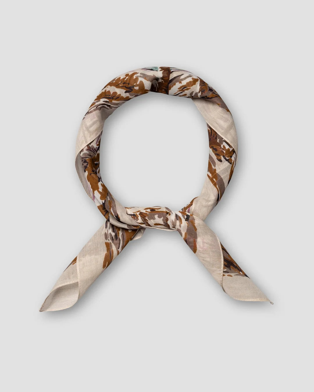 Light Palm Print Cotton Silk Banadana