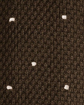 White Spot Knitted Cashmere Tie