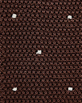 White Spot Knitted Silk Tie