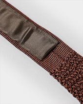 White Spot Knitted Silk Tie