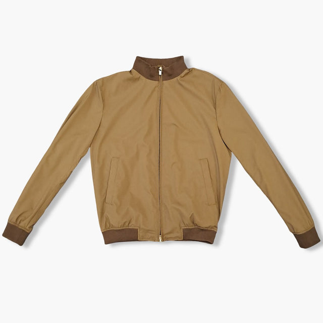 Brown Zip Deck Lightweight Jacket