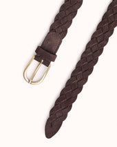 Woven Belt Suede