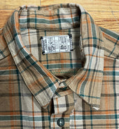 Desert Heavyweight Tartan Twill Work Shirt With Lf Buttons