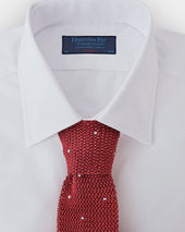 Bruciato Spot Knitted Silk Tie
