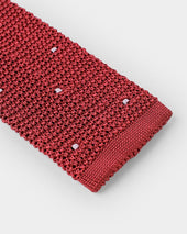 Bruciato Spot Knitted Silk Tie
