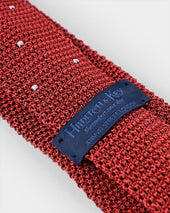 Bruciato Spot Knitted Silk Tie